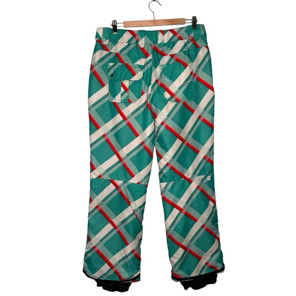 Orage | Green and Orange Plaid Ski Snowboard Pants Size Medium - Picture 3 of 16